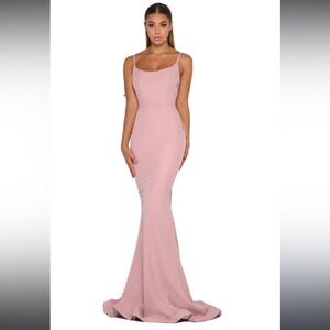 Portia & Scarlet Pink Cocktail Dress ✨ ELLIE GOWN in BLUSH